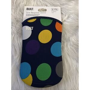New BUILT Slim Neoprene Sleeve - Kindle Fire -Black With Multicolor Polkadots